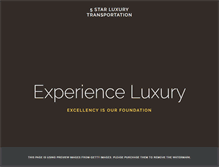 Tablet Screenshot of 5starluxurytransportation.com